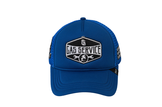 Gas Service Trucker Hat Royal Blue