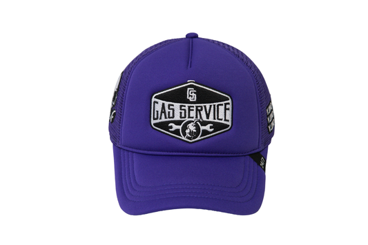 Gas Service Trucker Hat Purple