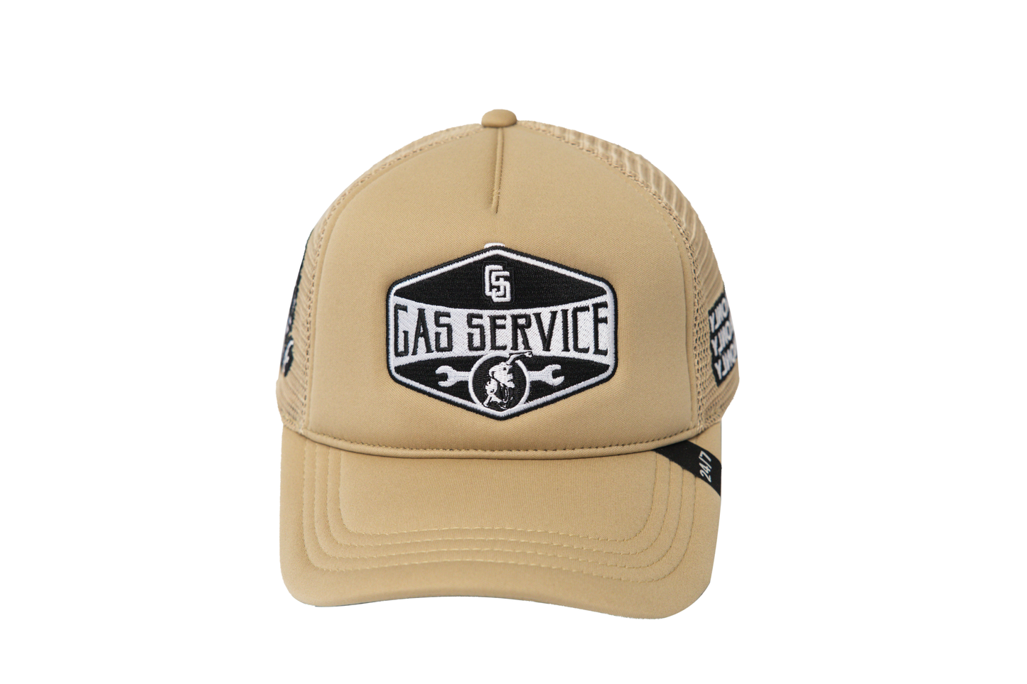 Gas Service Trucker Hat Latte