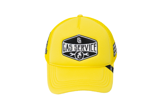 Gas Service Trucker Hat Yellow