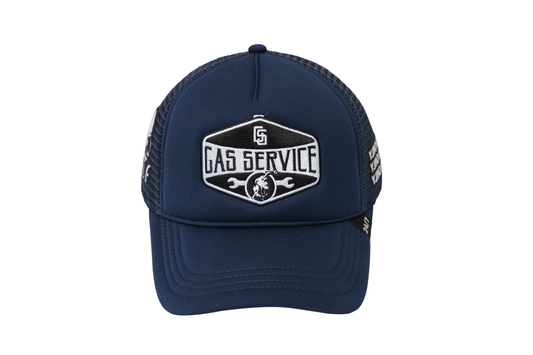 Gas Service Trucker Hat Navy Blue