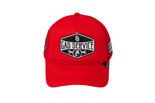 Gas Service Trucker Hat Red