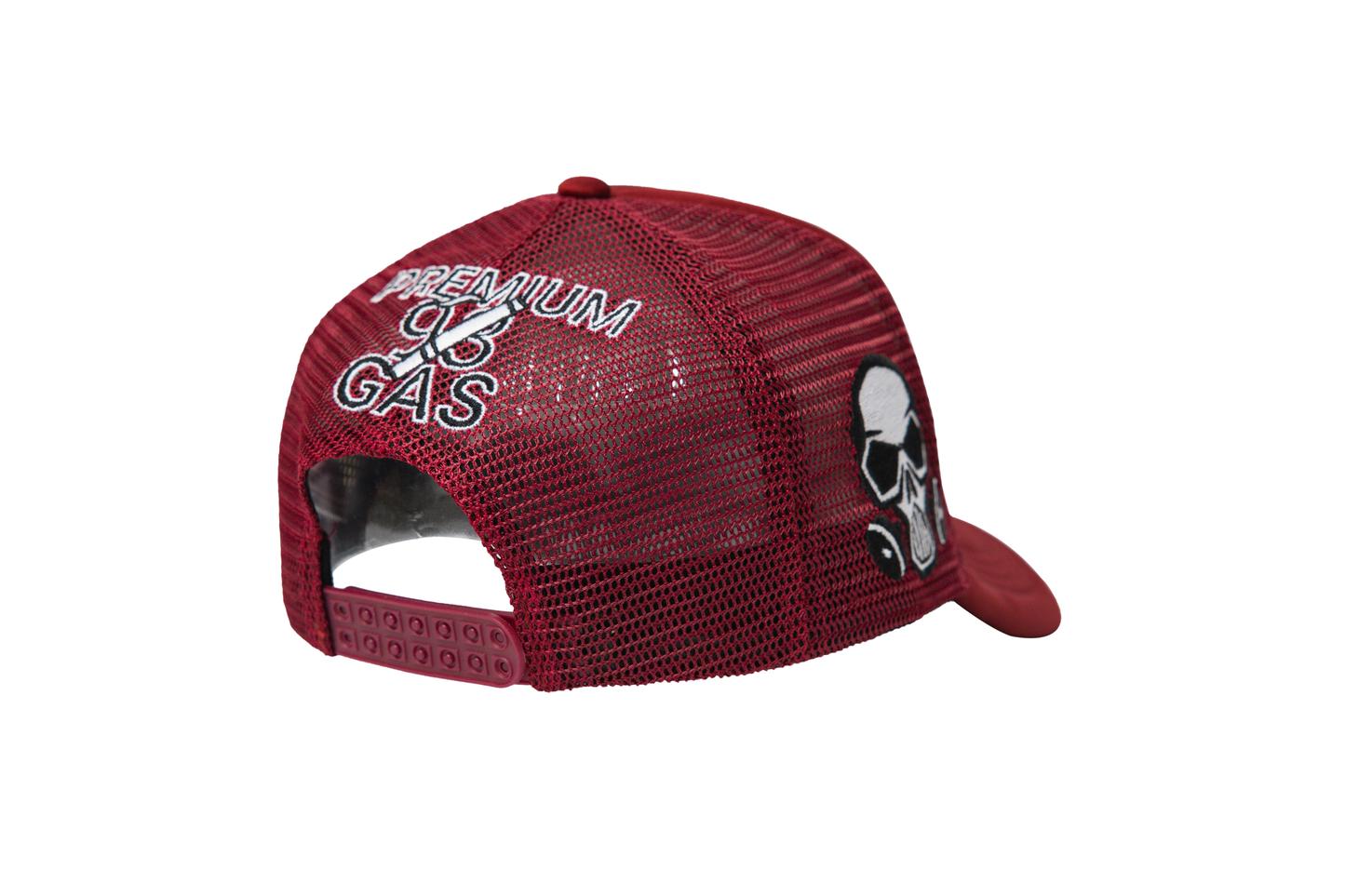 Gas Service Trucker Hat Burgundy