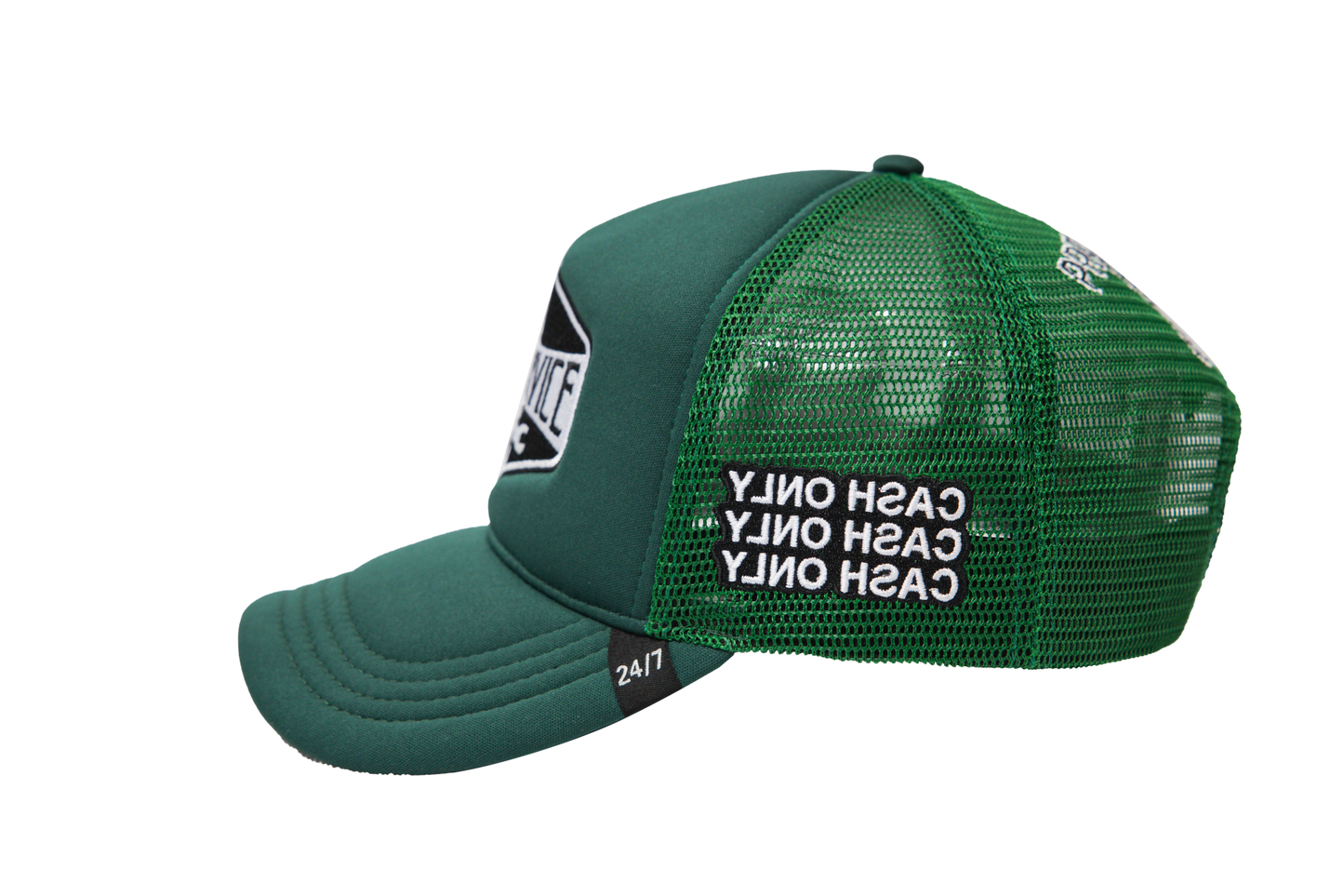 Gas Service Trucker Hat Hunter Green