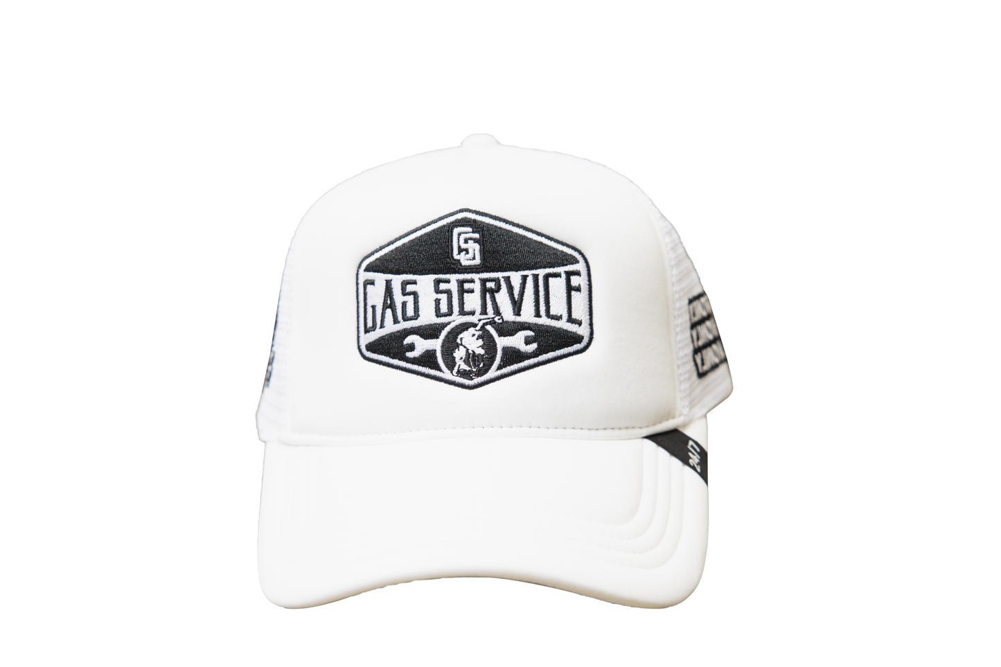 Gas Service Trucker Hat White