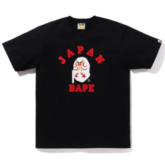 Bape Japan College Kabuki Tee Black