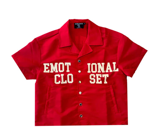 Mixed Emotion Backyard Nylon Shirt Red