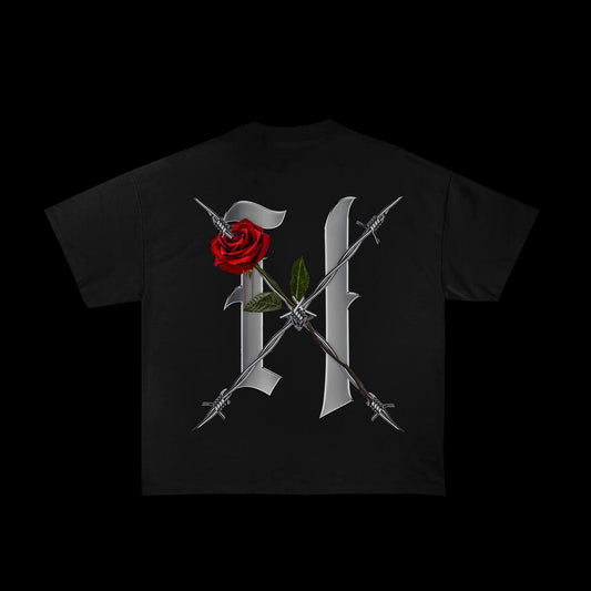 XHostile Barbwire Flower Tee