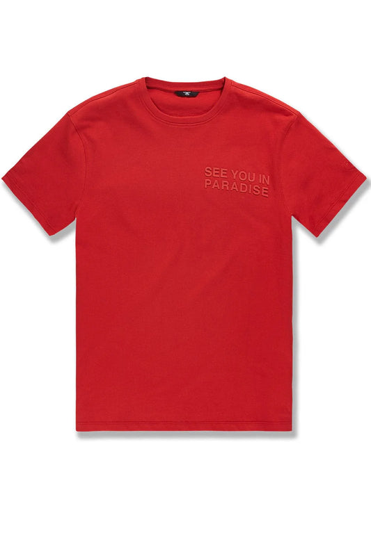 Jordan Craig Paradise Tonal Tee Red