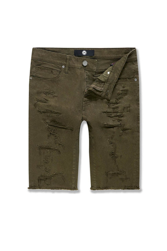 Jordan Craig Tulsa Twill Shorts Army Green