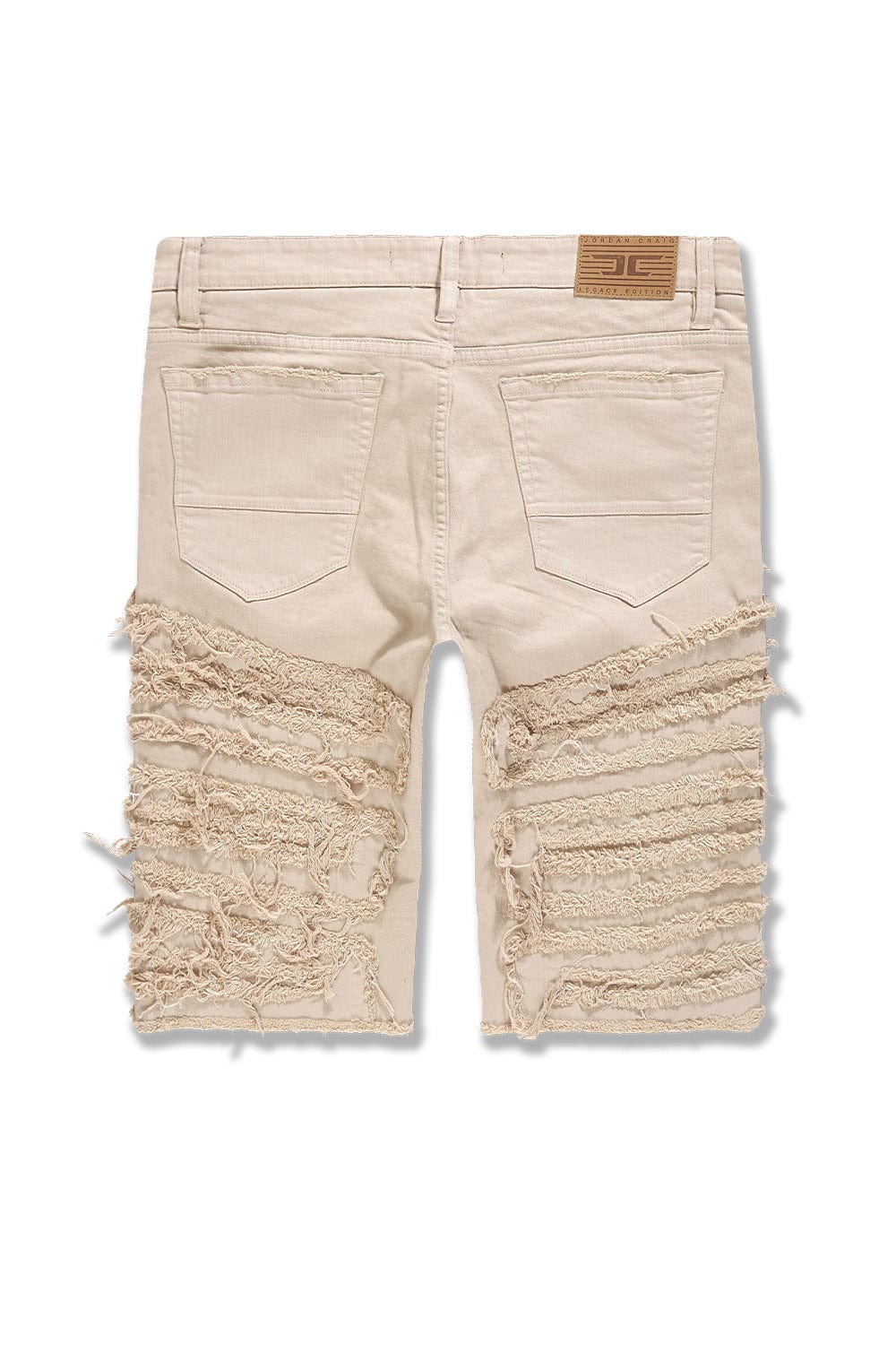 Jordan Craig Python Shorts Cream