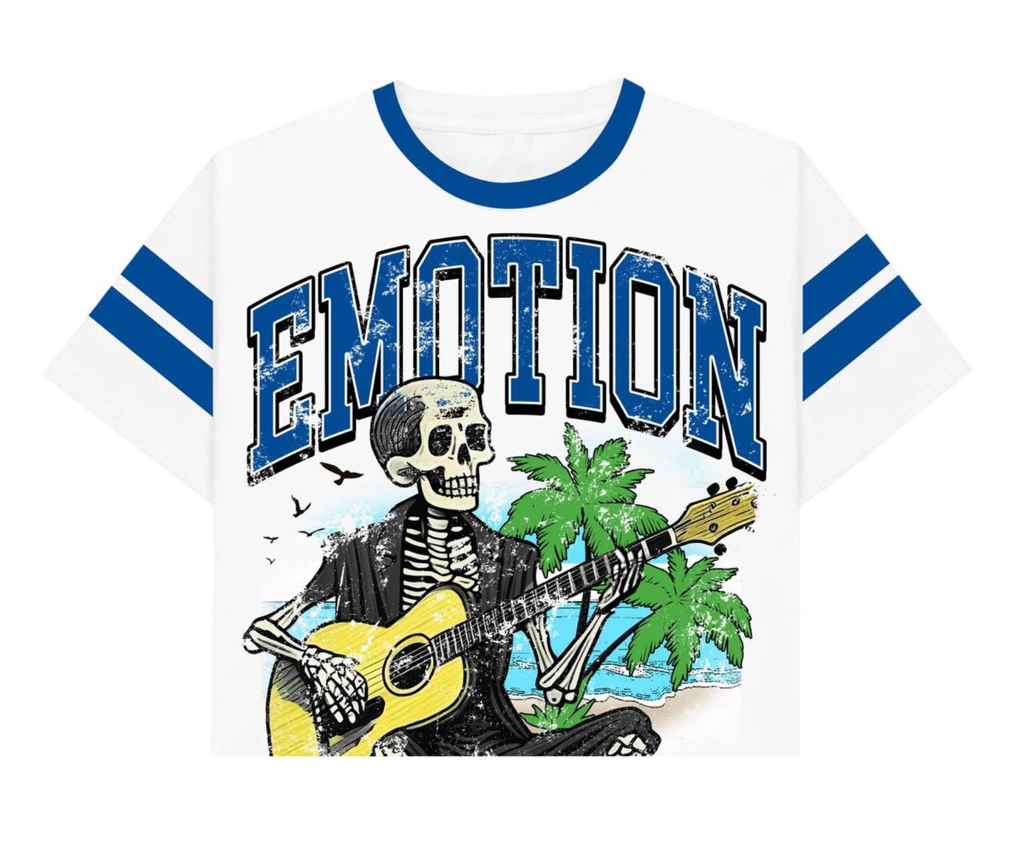 Mixed Emotion Guitar Cropped Tee