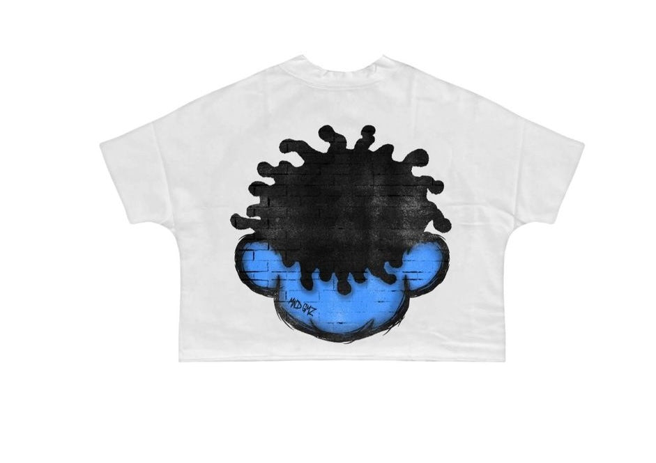 DNA Mind Gamez Cropped Tee MG #4 white