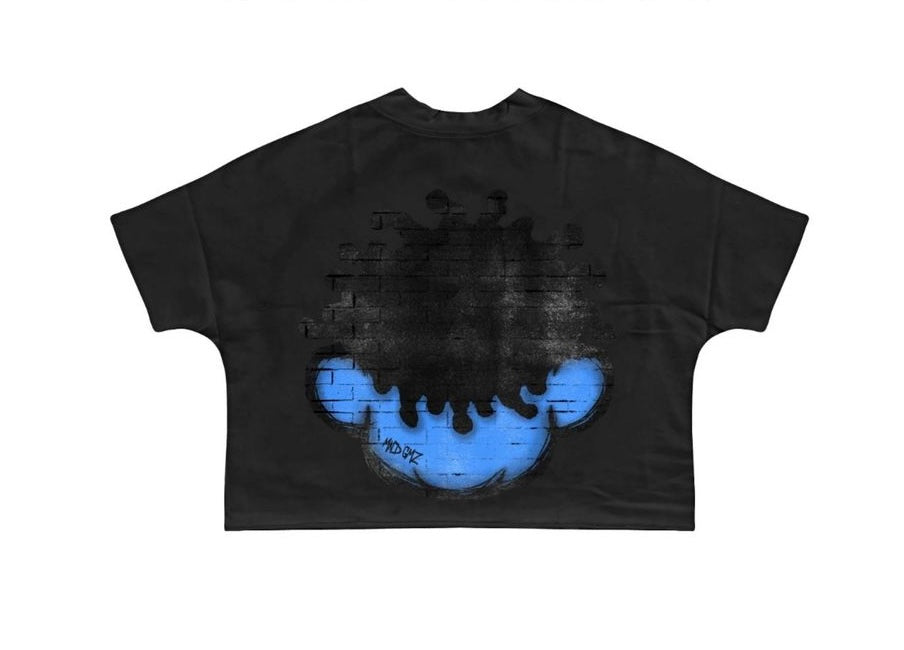 DNA Mind Gamez Cropped Tee MG #3 Black