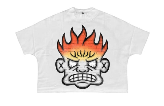 DNA Mind Gamez Cropped Tee MG #1 White