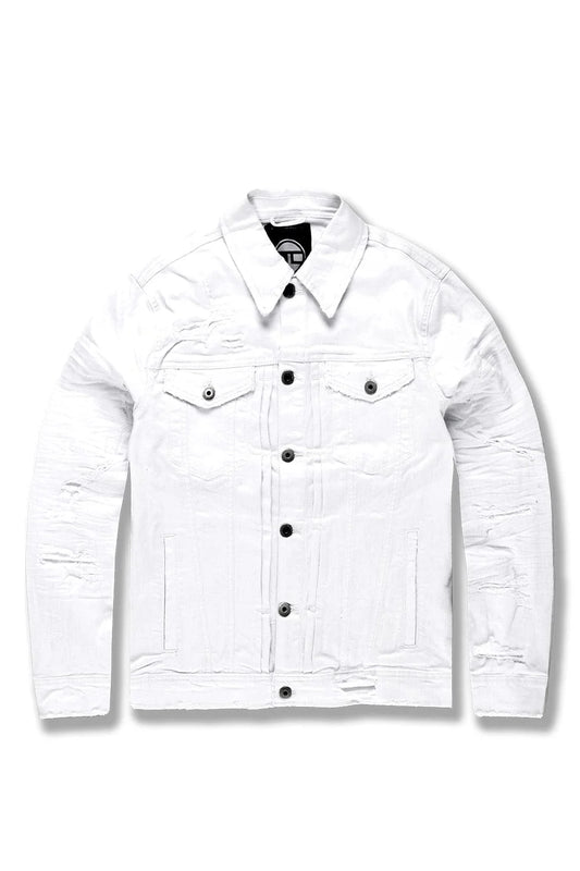 Jordan Craig Twill Trucker Jacket White