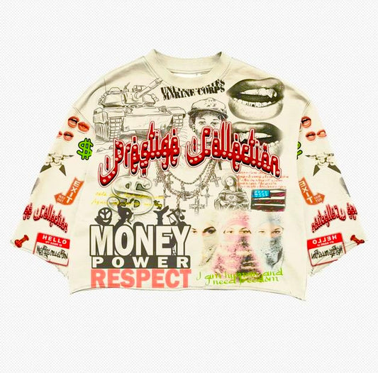 PRESTIGE MONEY POWER RESPECT TEE CREAM