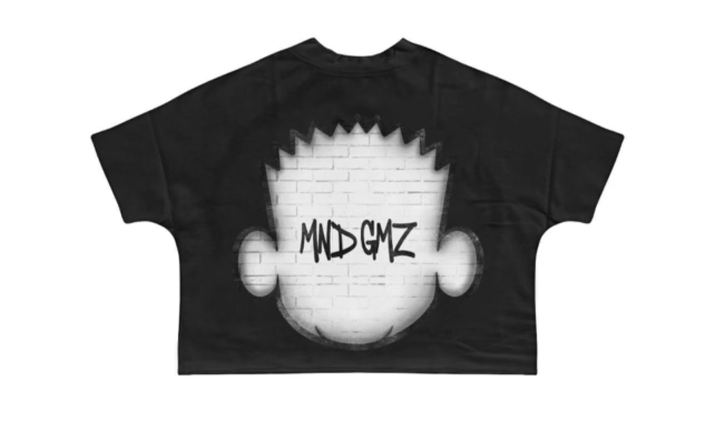 DNA MND GMZ OVERSIZED CROPPED TEE MG #15 BLACK