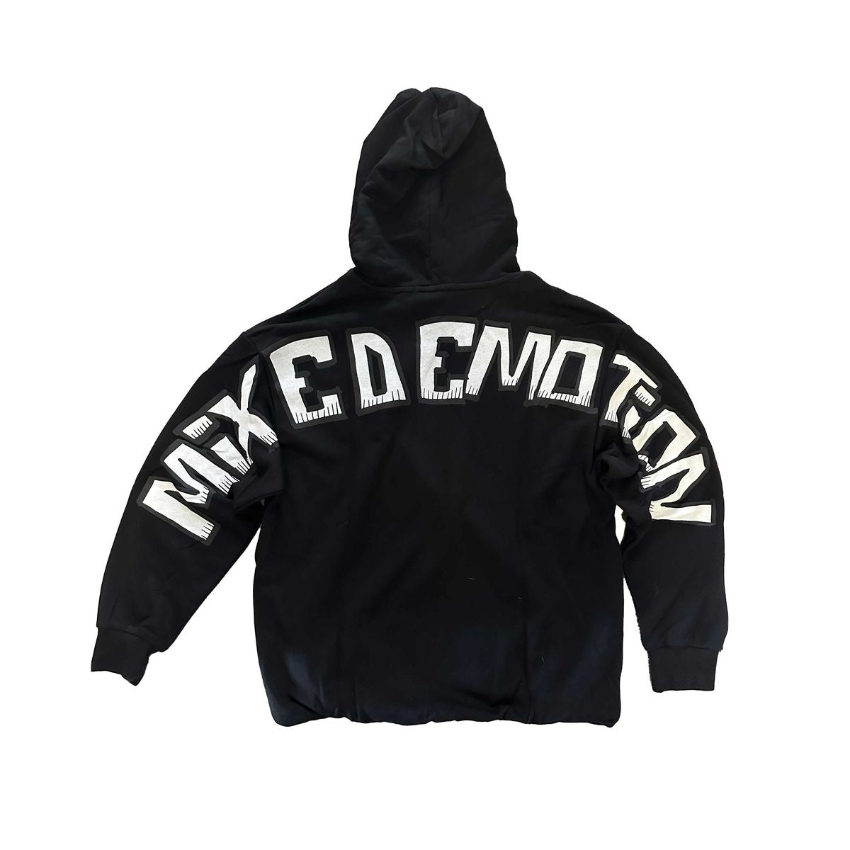 MIXED EMOTION BLACK CROPPED 'MONSTER' HOODIE