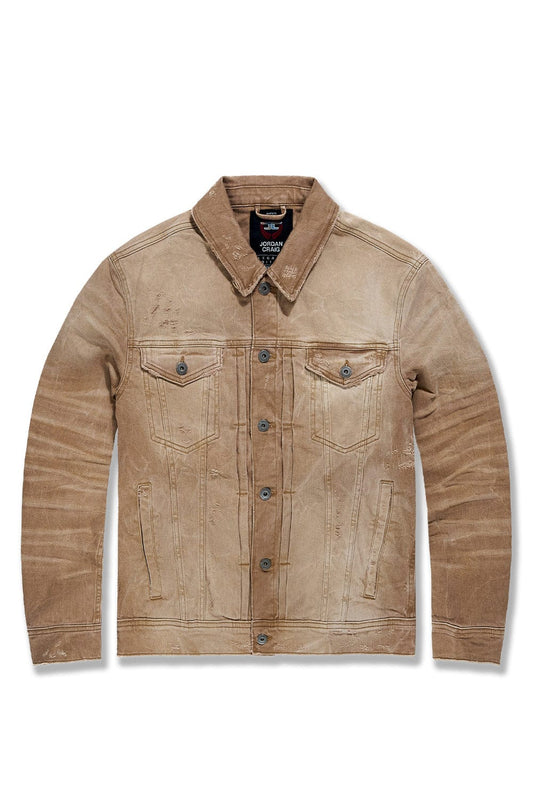 JORDAN CRAIG MEADOWLANDS DENIM TRUCKER JACKET CAMEL