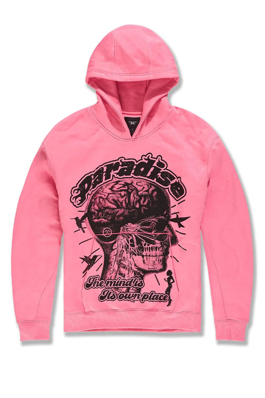 JORDAN CRAIG CRANIAL PARADISE PULLOVER HOODIE PINK