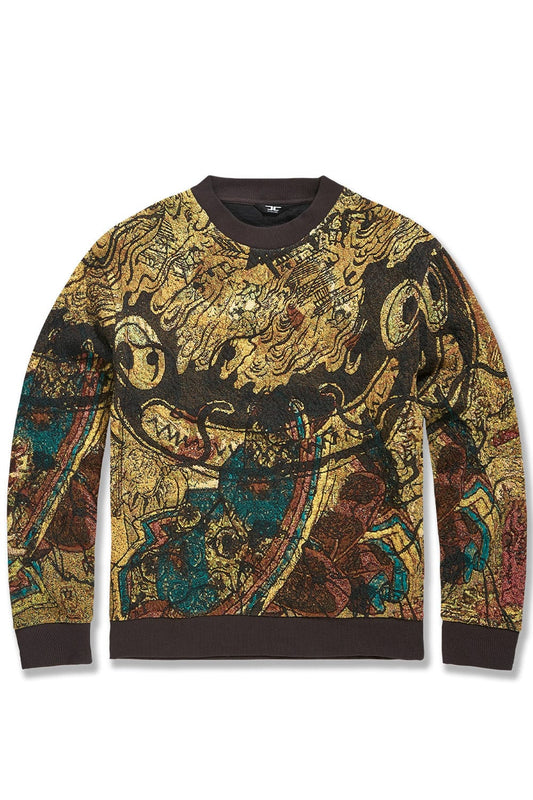 JORDAN CRAIG SILK ROAD CREWNECK SWEATER (CATFISH)