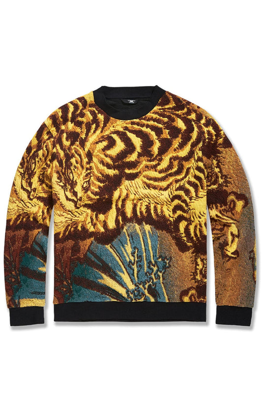 JORDAN CRAIG SILK ROAD CREWNECK SWEATER (GOLD DRAGON)