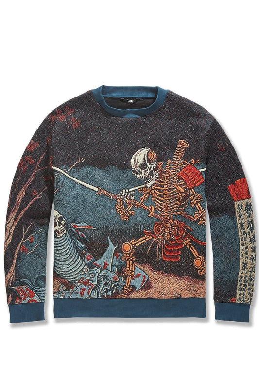 JORDAN CRAIG SILK ROAD CREWNECK SWEATER (SKULLETAL)