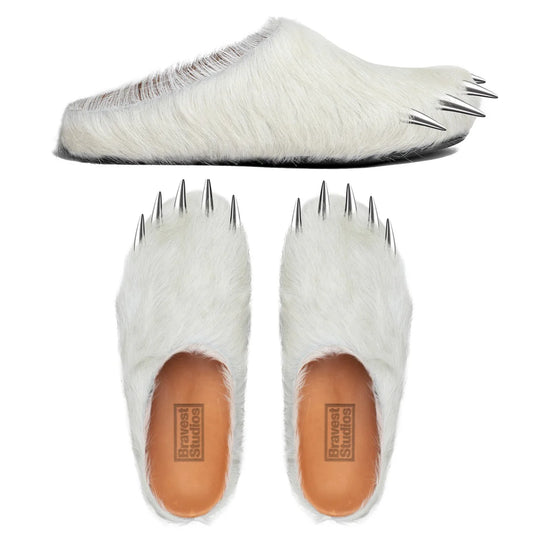 Bravest Studios Bear Claw Mules White