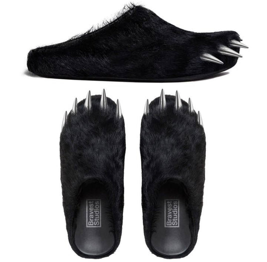 Bravest Studios Bear Claw Mules Black