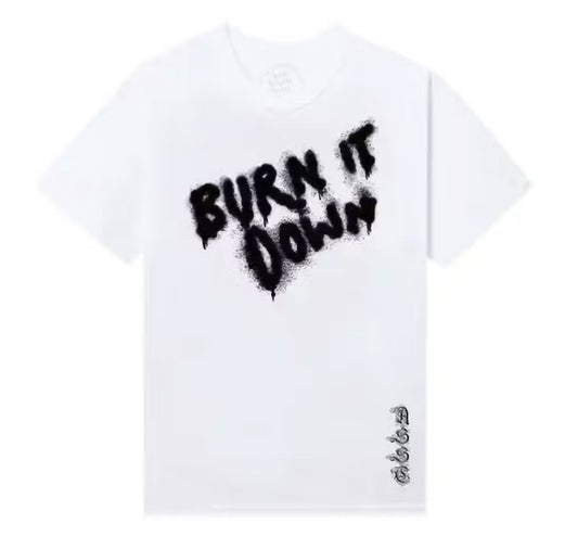 ASSC Burn It Down Tee White