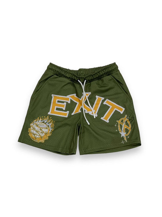 Exit 0 Globe Fire Shorts Green Y